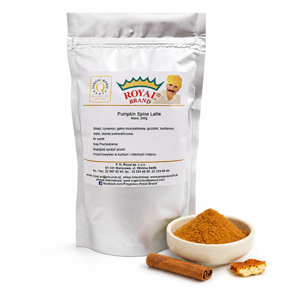 Pumpkin Spice Latte 200 g Royal Brand – opakowanie i mieszanka