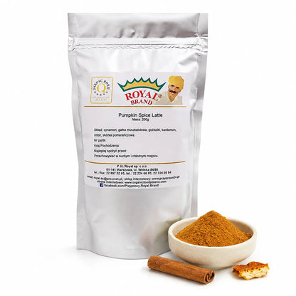 Pumpkin Spice Latte 200 g Royal Brand – opakowanie i mieszanka