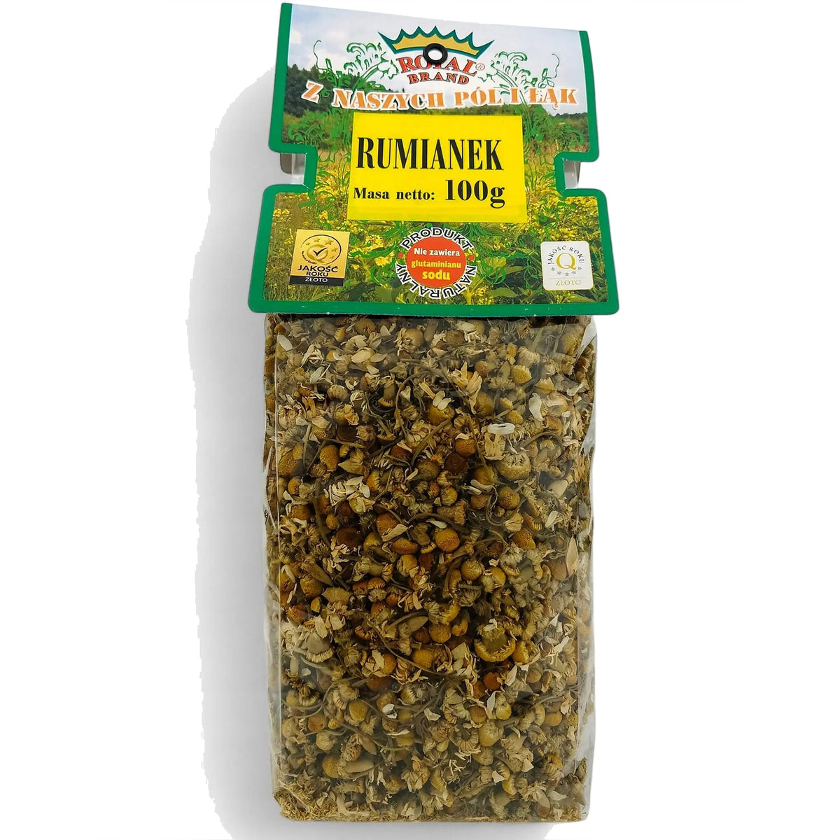 Rumianek Herbata Ziołowa 100g Koszyczek rumianku kwiat naturalny Polski - Oficjalny sklep Royal Brand