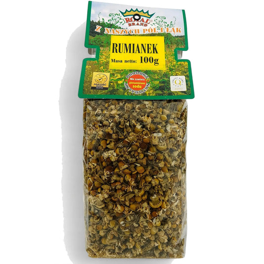 Rumianek Herbata Ziołowa 100g Koszyczek rumianku kwiat naturalny Polski - Oficjalny sklep Royal Brand
