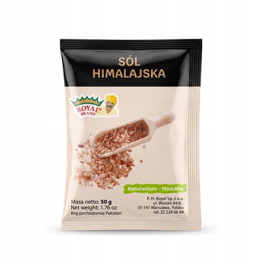 Sól turystyczna himalajska różowa spożywcza 50 g saszetka Royal Brand Royal Brand