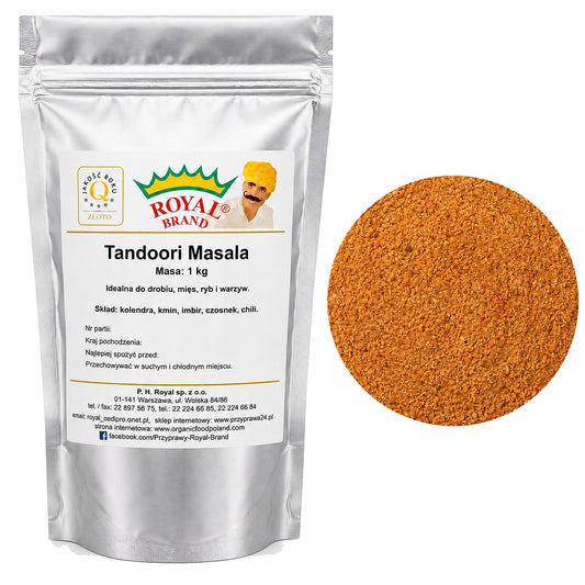 Tandoori Masala Przyprawa Indyjska Gastro do Mięs Kurczaka 1kg Royal Brand Royal Brand