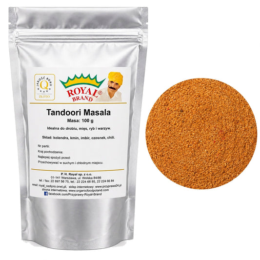 Tandoori Masala Przyprawa Indyjska do Kurczaka Mięs Warzyw 100g Royal Brand Royal Brand