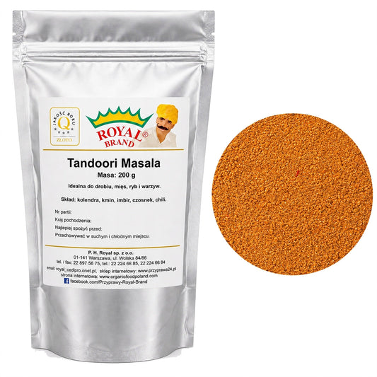 Tandoori Masala Przyprawa Indyjska do Marynat Kurczaka Mięsa Ryżu 200g Royal Brand