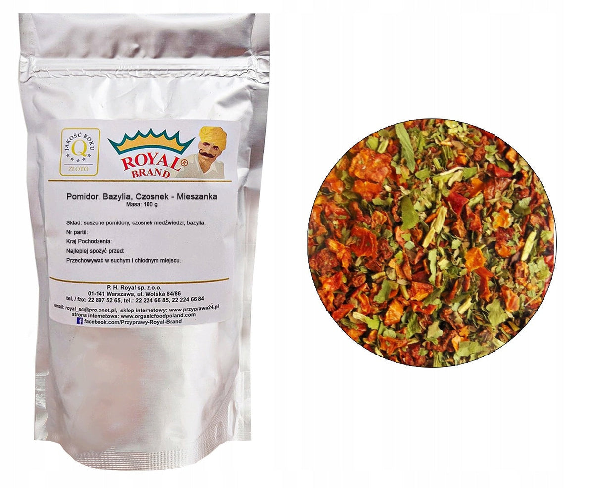 Zestaw ziół i przypraw włoskich 10x100 g do pizzy i makaronu Royal Brand Royal Brand