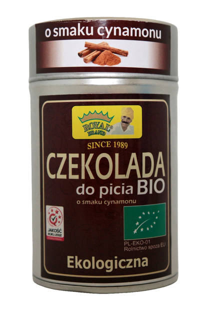 CZEKOLADA BIO DO PICIA Z DODATKIEM CYNAMONU 100G