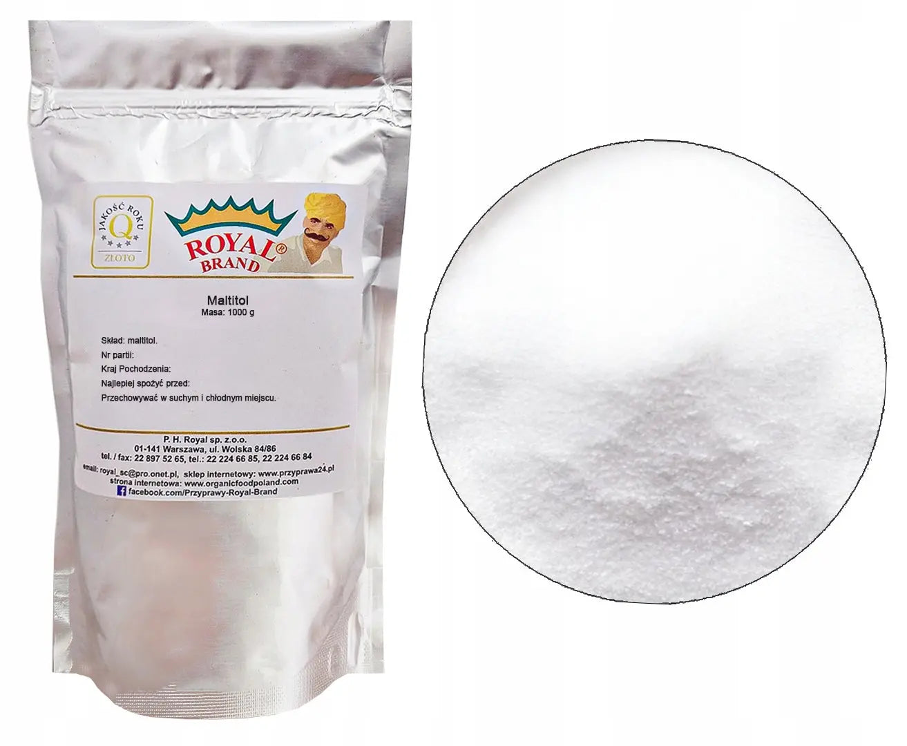 MALTITOL 1kg Sugar Substitute Natural Sweetener Low Calorie – Oficjalny  sklep Royal Brand